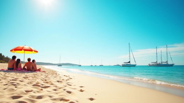 Les Sablettes : la plage familiale de la rade de Toulon