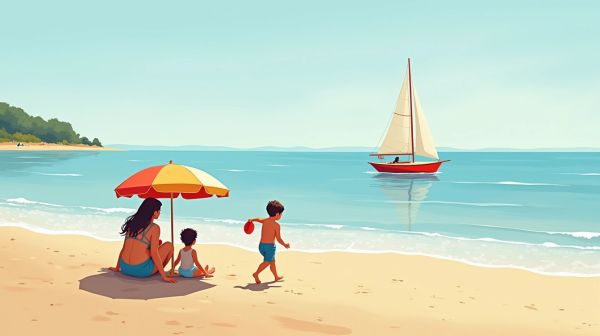 Les Sablettes : la plage familiale de la rade de Toulon